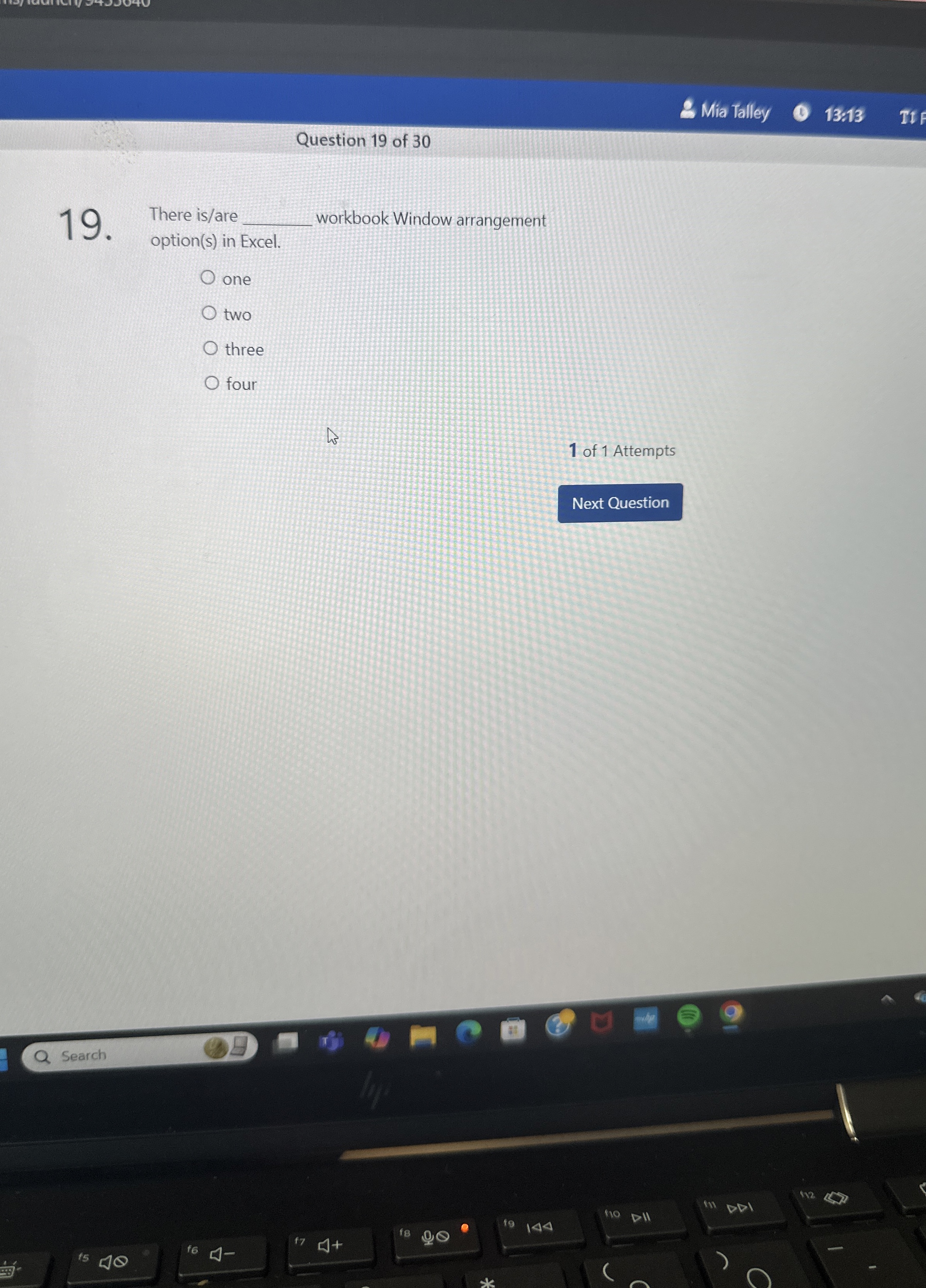 There is / are workbook Window arrangement option
