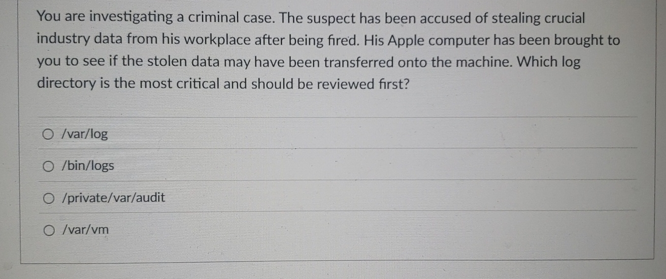 You are investigating a criminal case. The