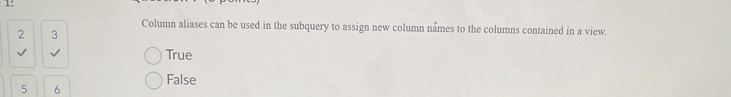 2 3 Column aliases can be used in the subquery to