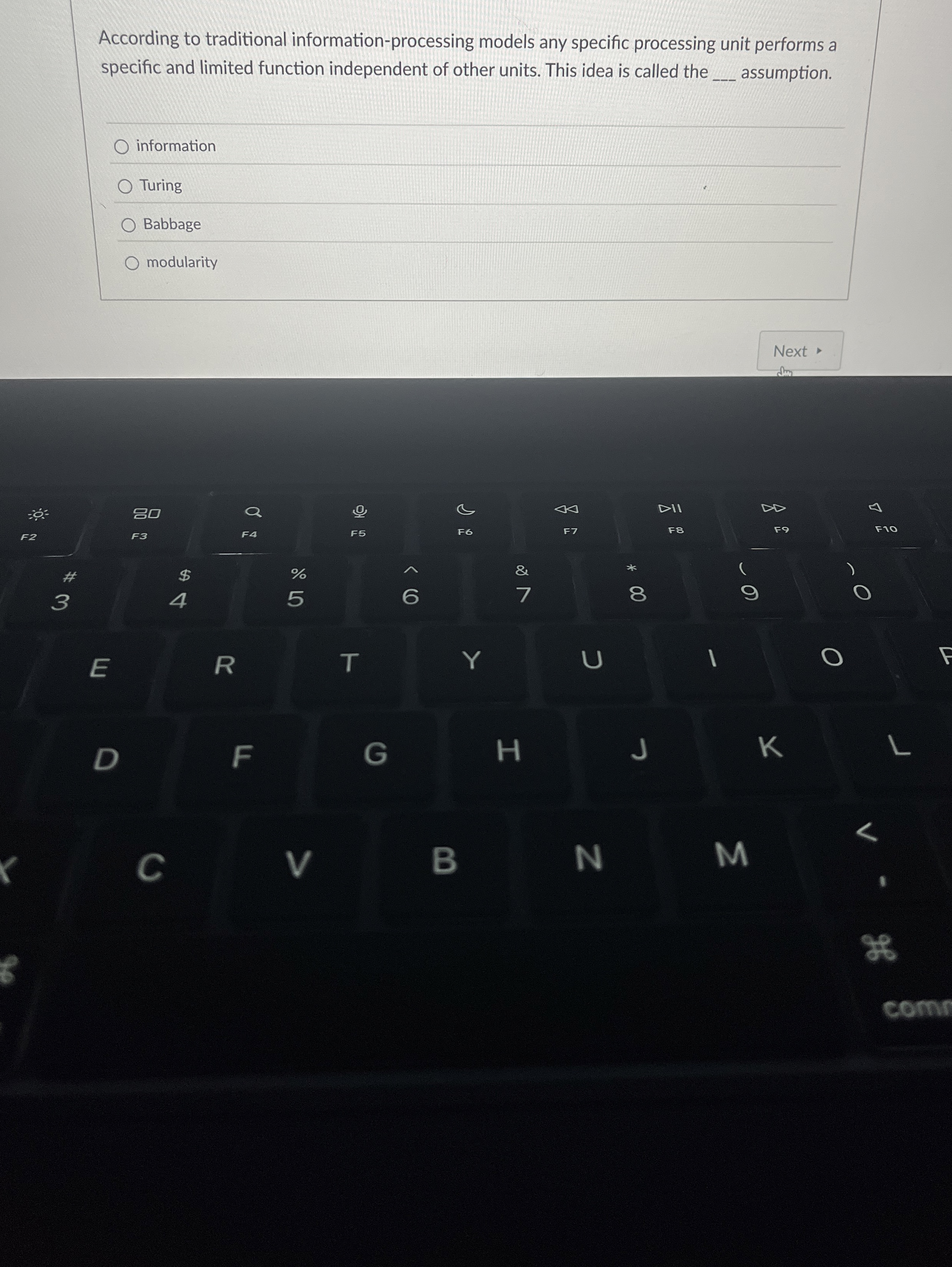 According to traditional information - processing