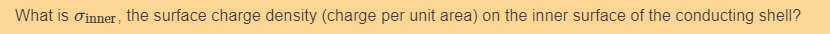 What is i n n e r , the surface charge density (