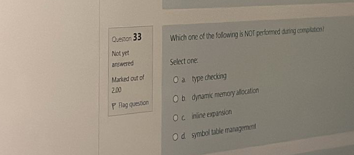 Queston 3 0 Not yet ansuered Marked out of 1 . 0