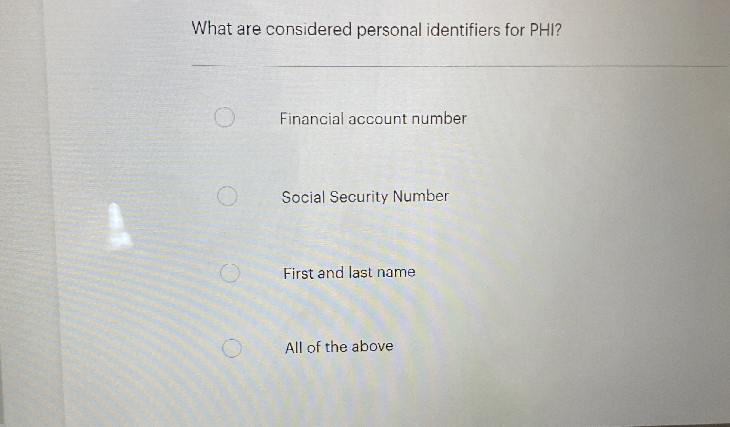 What are considered personal identifiers for PHI?