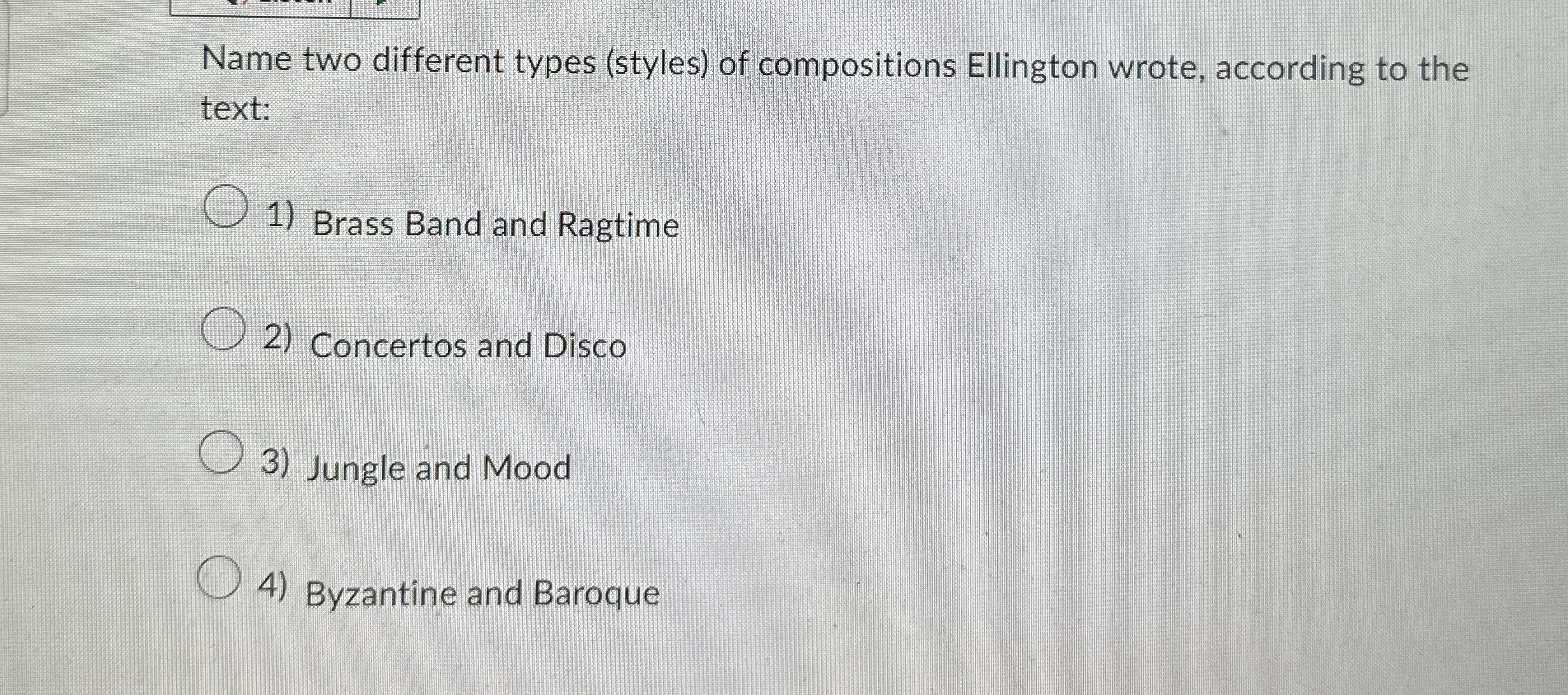 Name two different types ( styles ) of