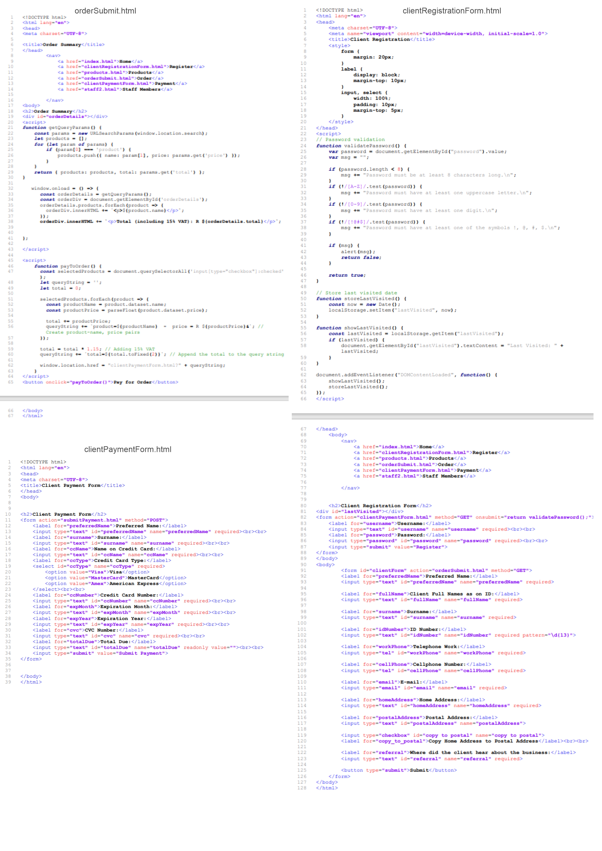 Please look at the html codes in the image i have