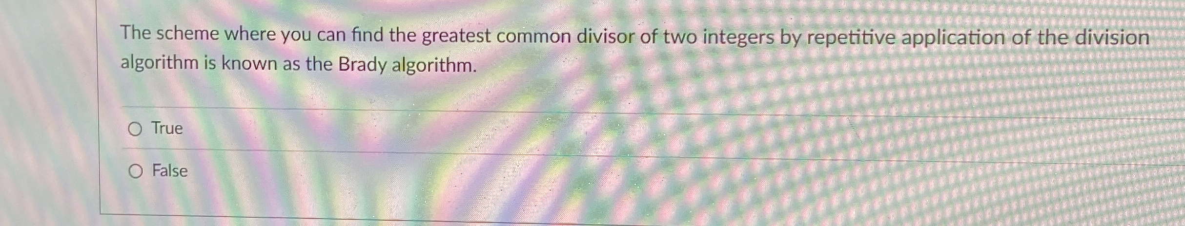 The scheme where you can find the greatest common