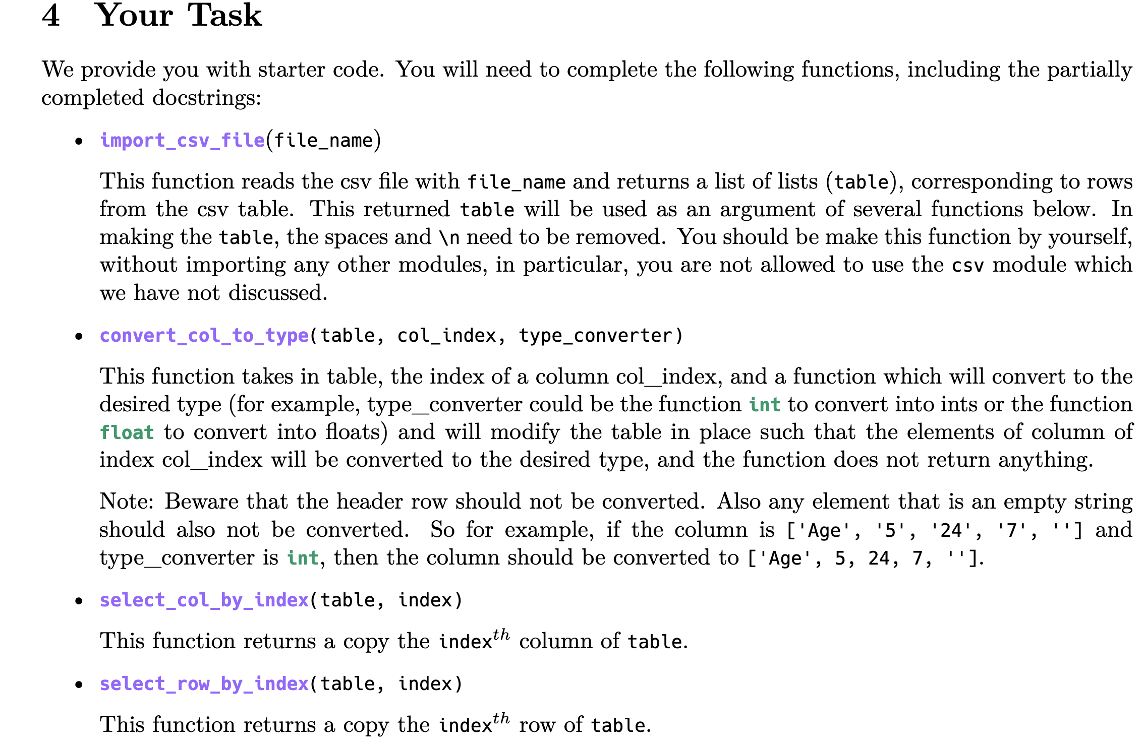 we have not discussed. - convert _ col _ to _