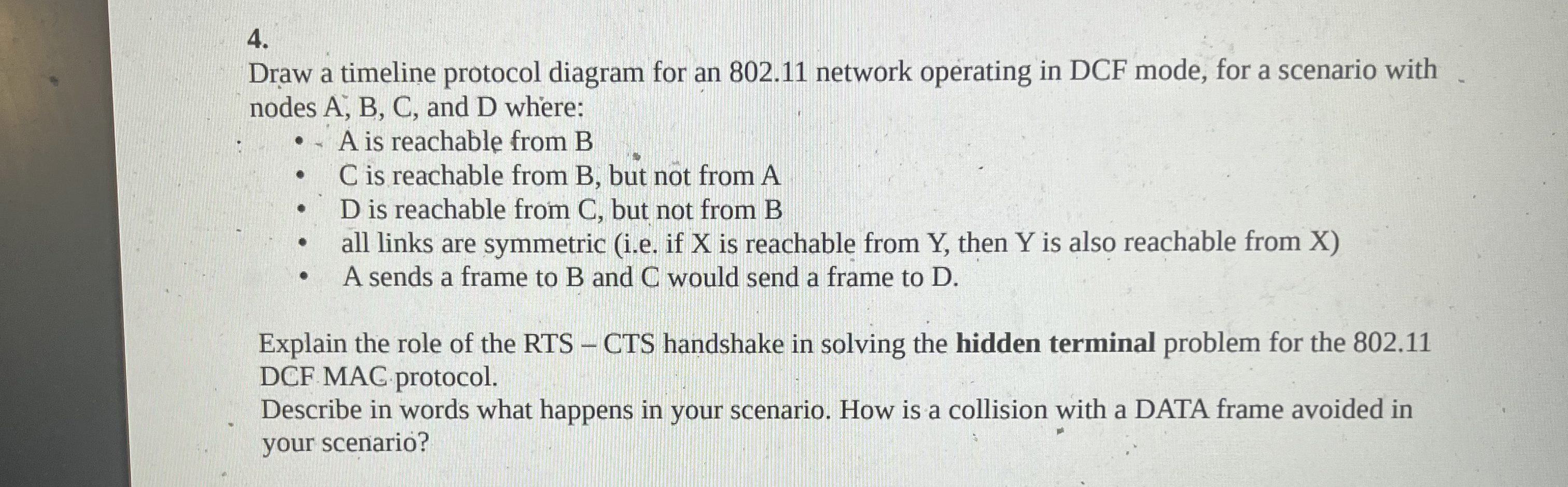 Draw a timeline protocol diagram for an 8 0 2 . 1