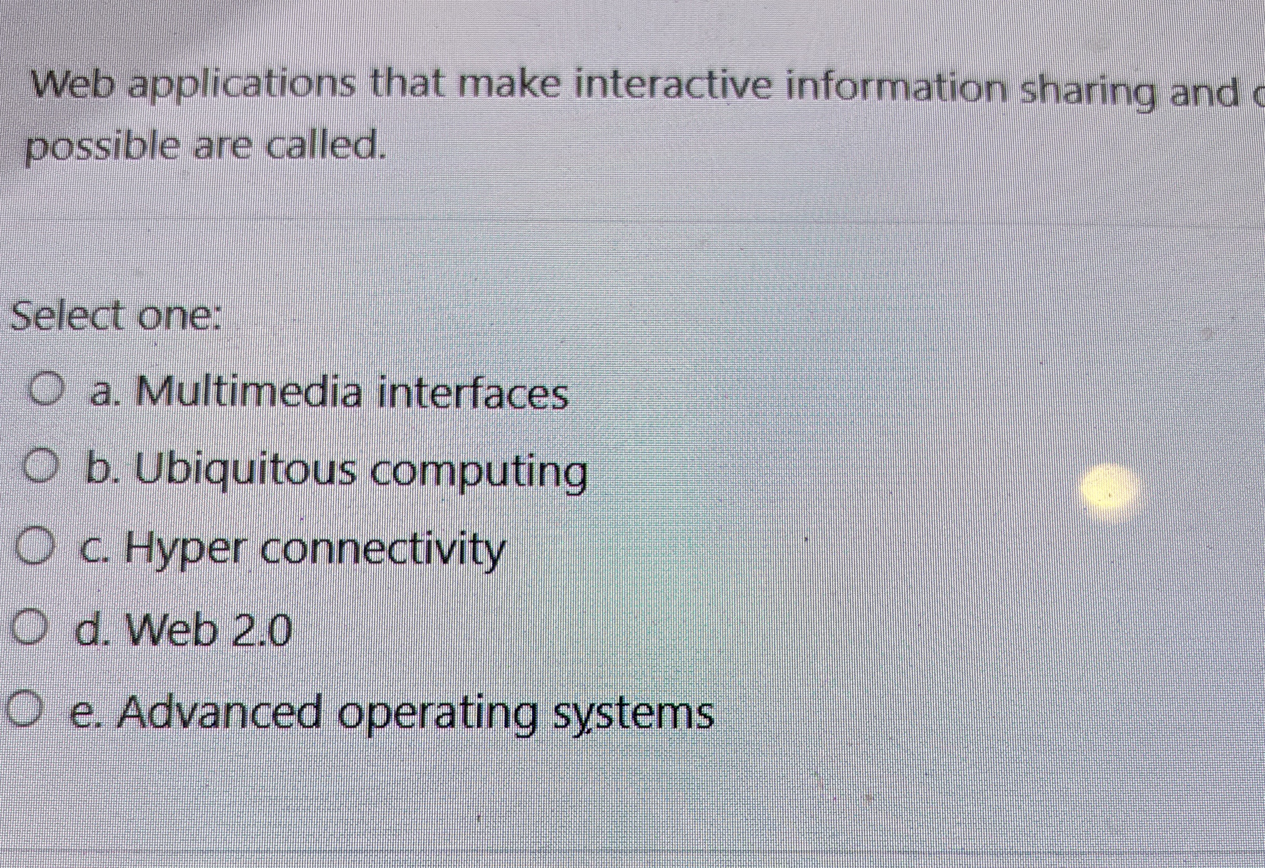 Web applications that make interactive