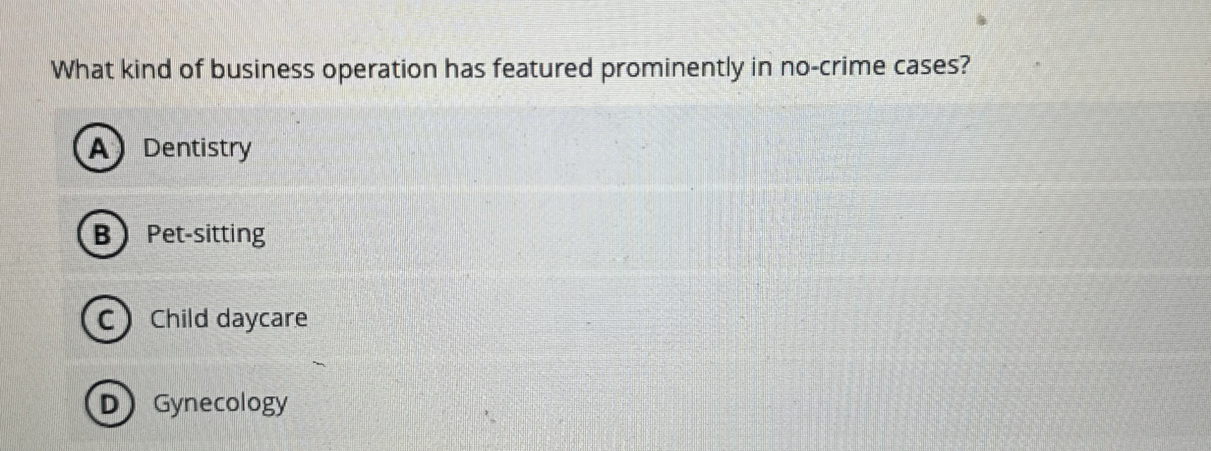 What kind of business operation has featured