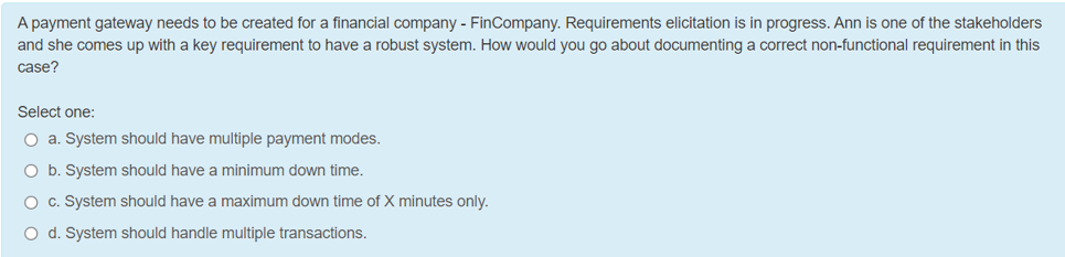 A payment gateway needs to be created for a