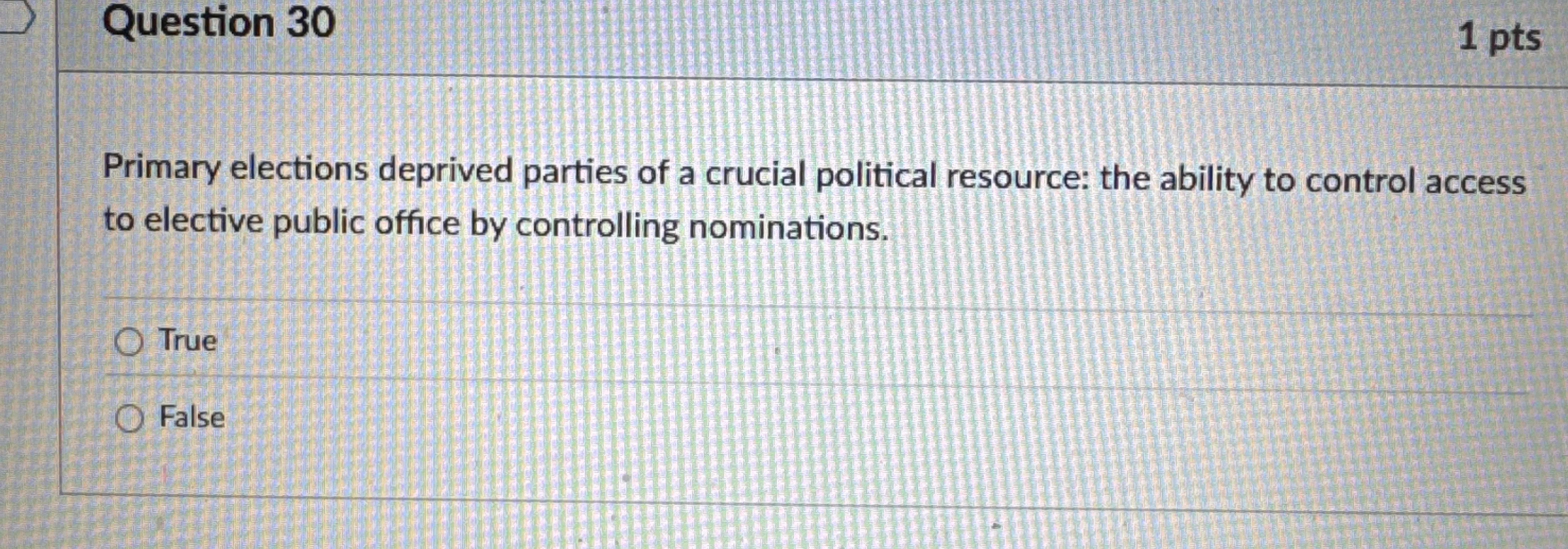 Primary elections deprived parties of a crucial
