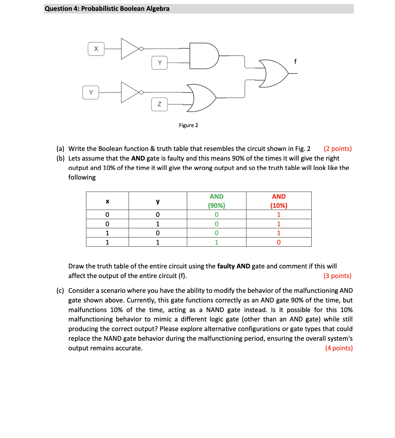 ( a ) Write the Boolean function & truth table