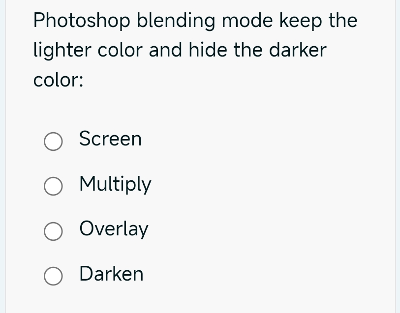 Photoshop blending mode keep the lighter color