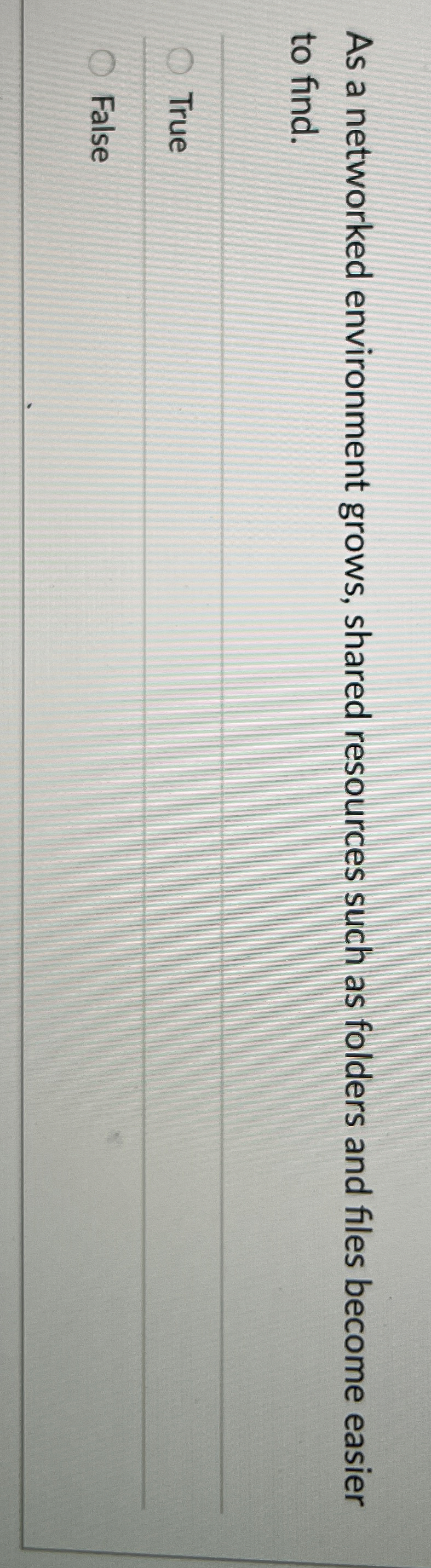 As a networked environment grows, shared