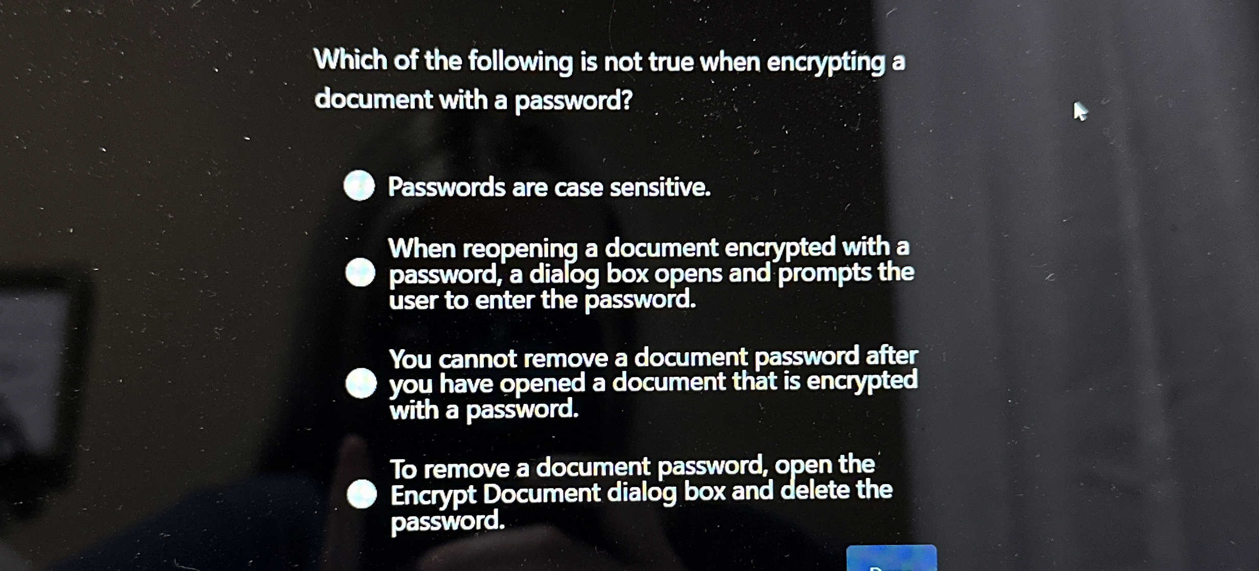 Which of the following is not true when