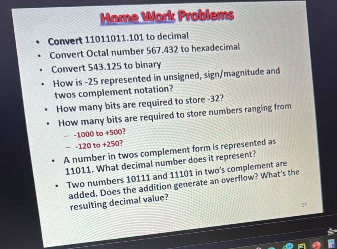 Alome W / ark Problems Convert 1 1 0 1 1 0 1 1 .