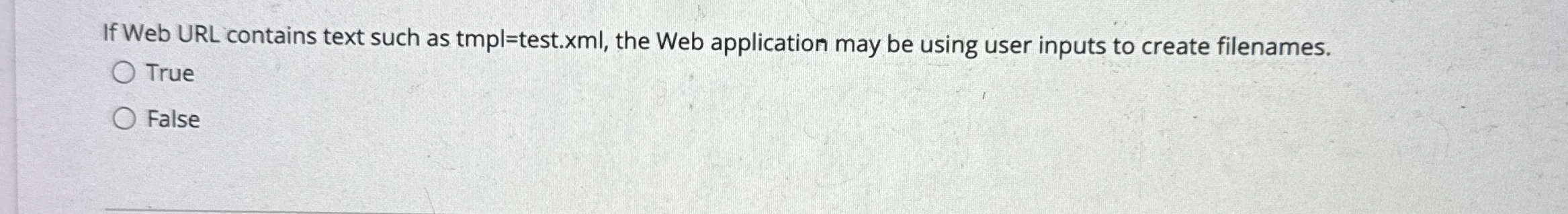 If Web URL contains text such as tmpl = test.xml