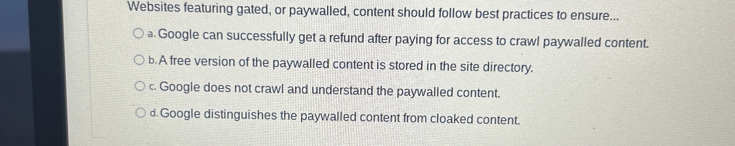 Websites featuring gated, or paywalled, content