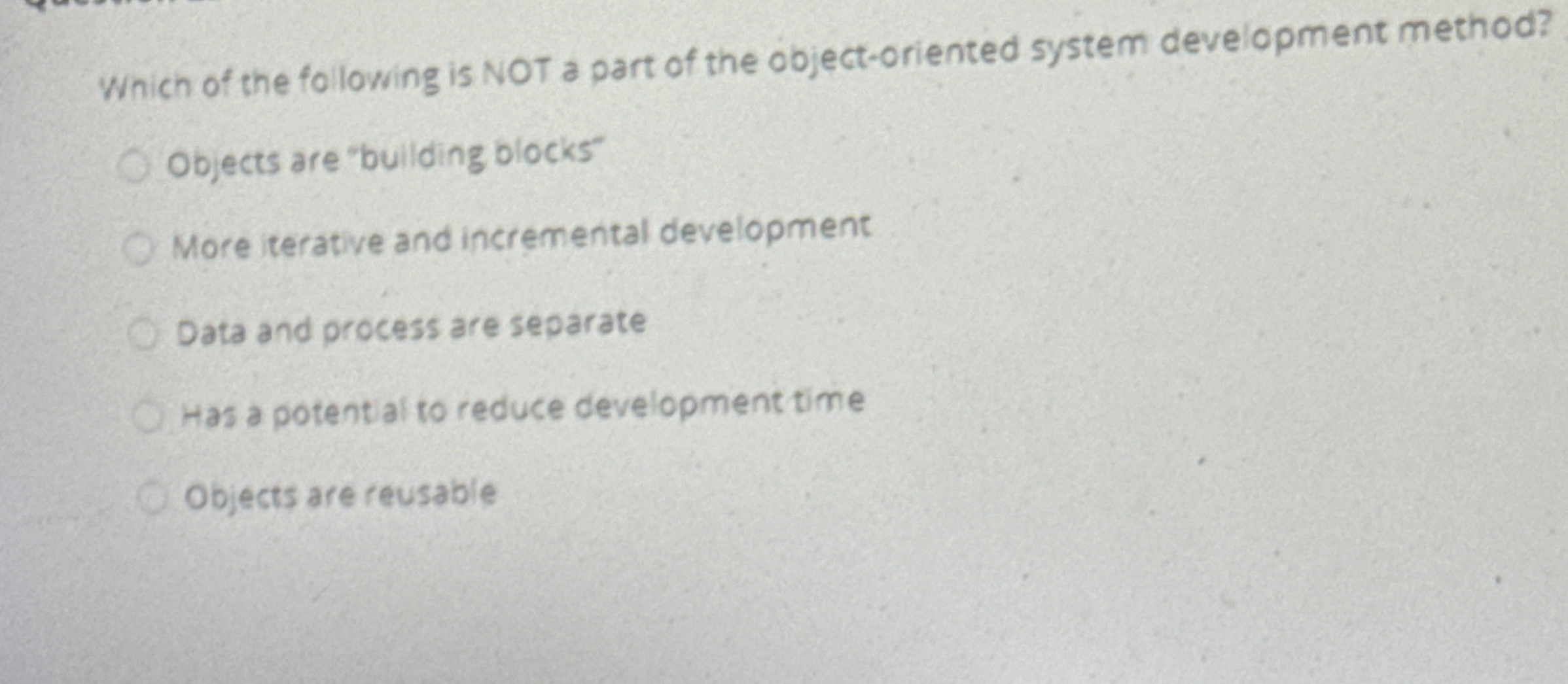 Which of the following is NOT a part of the