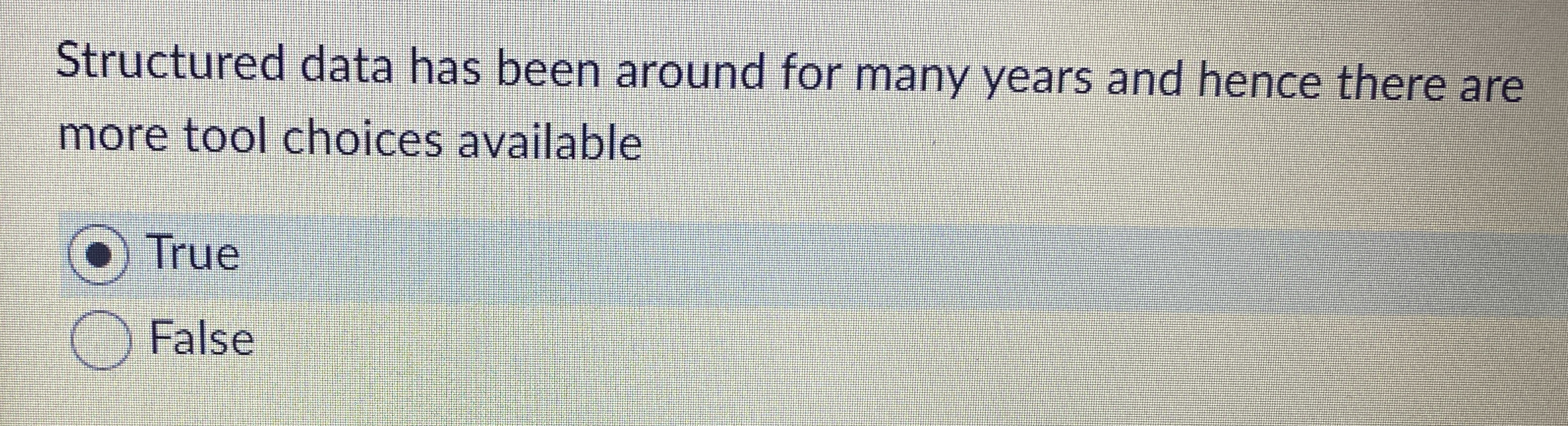 Structured data has been around for many years