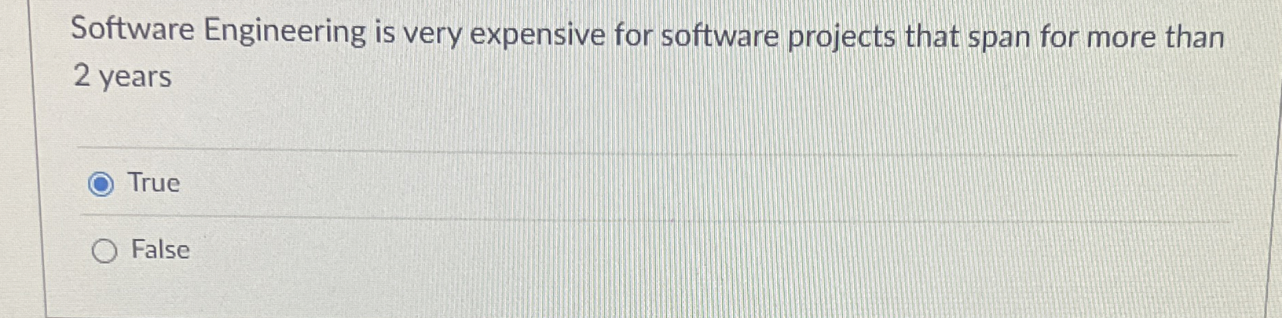 Software Engineering is very expensive for