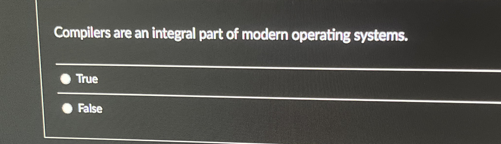 Compilers are an integral part of modern