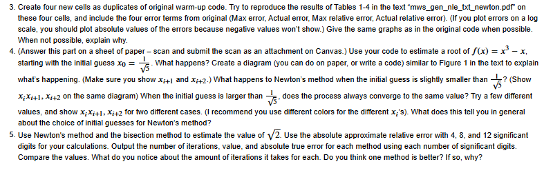 Originial Warm - Up Code Provided in Picture.