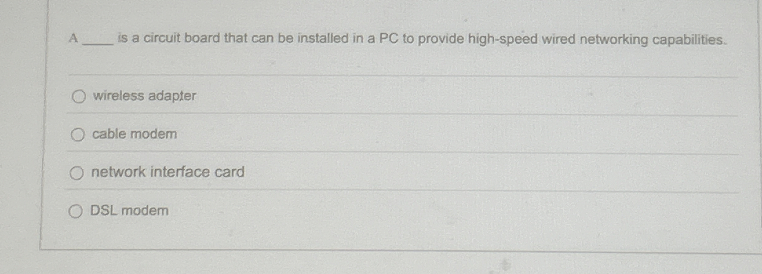 A q , is a circuit board that can be installed in