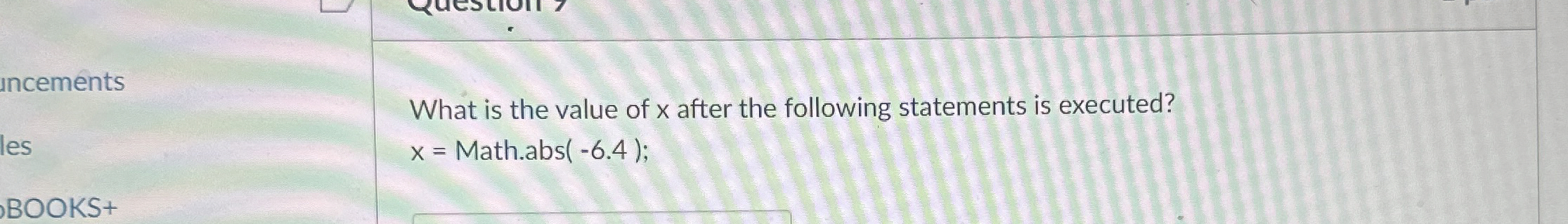 What is the value of x after the following