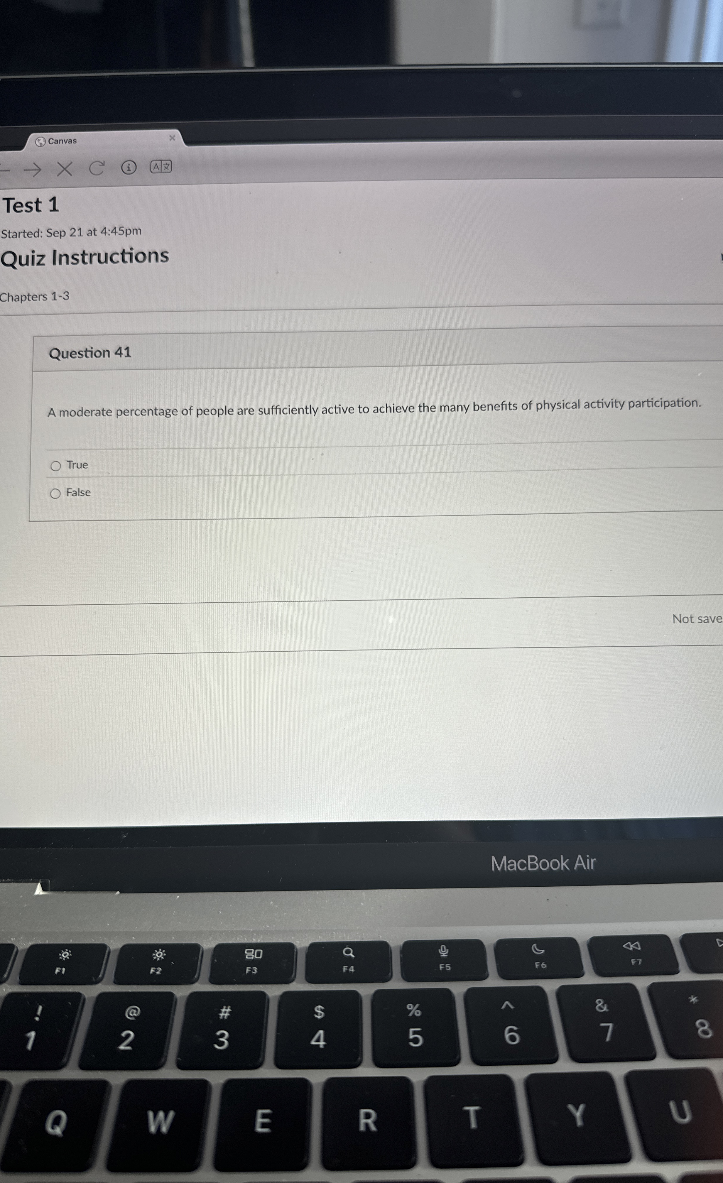 Question 4 1 A moderate percentage of people are