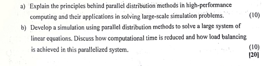 a ) Explain the principles behind parallel