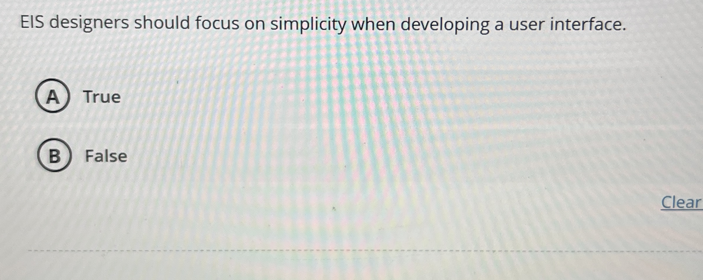 EIS designers should focus on simplicity when