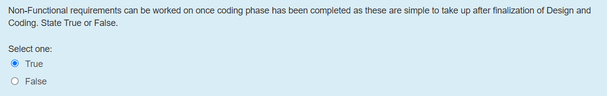 Non - Functional requirements can be worked on