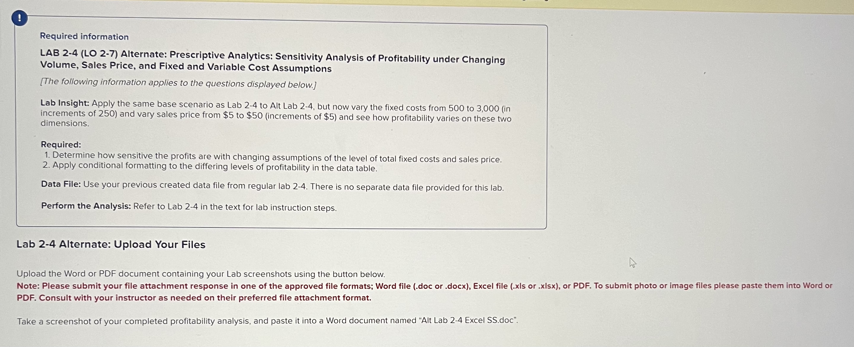 Upload the Word or PDF document containing your