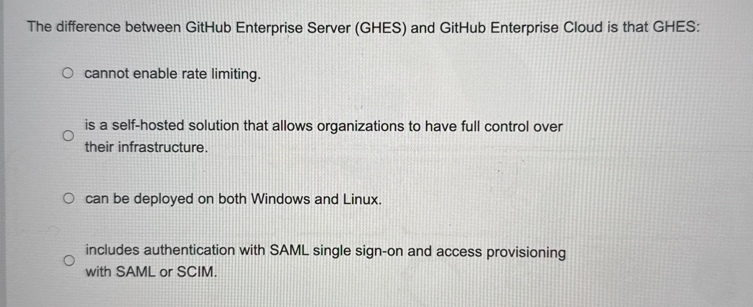 The difference between GitHub Enterprise Server (