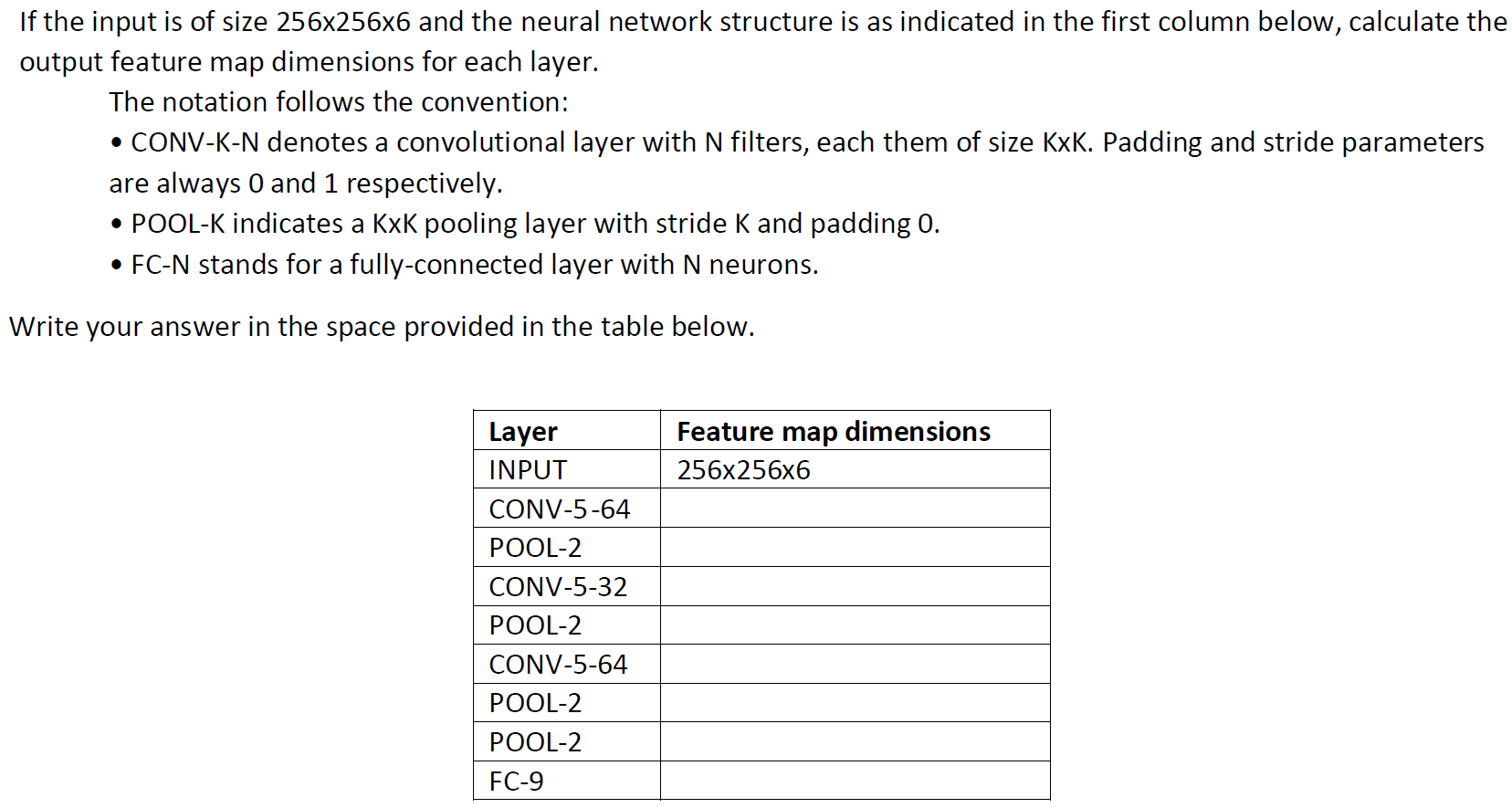 If the input is of size 2 5 6 2 5 6 6 and the