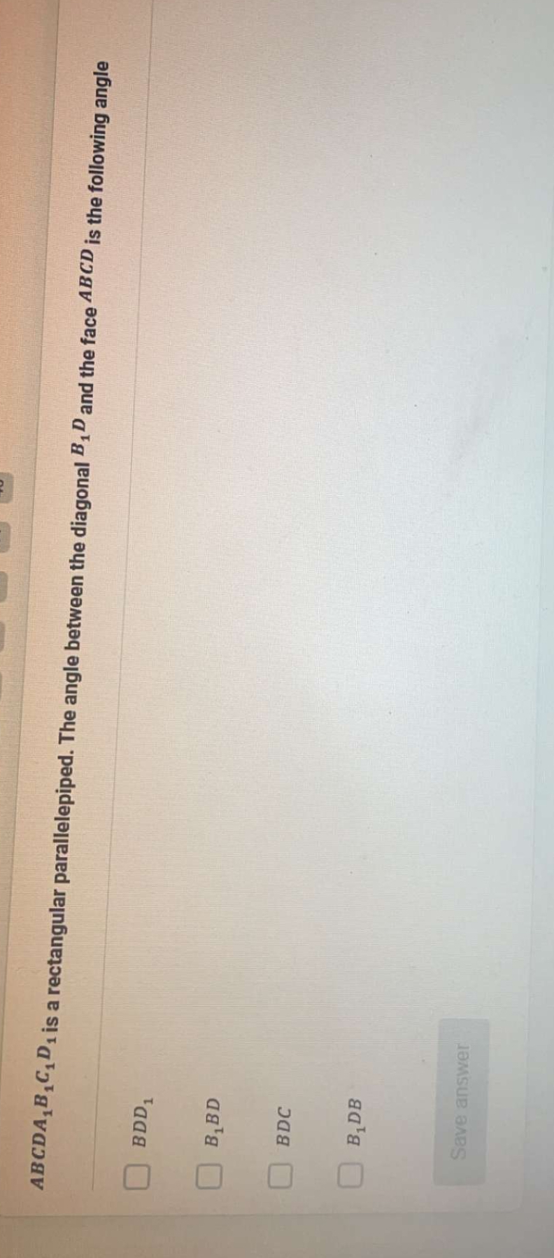 A B C D A 1 B 1 C 1 D 1 is a rectangular