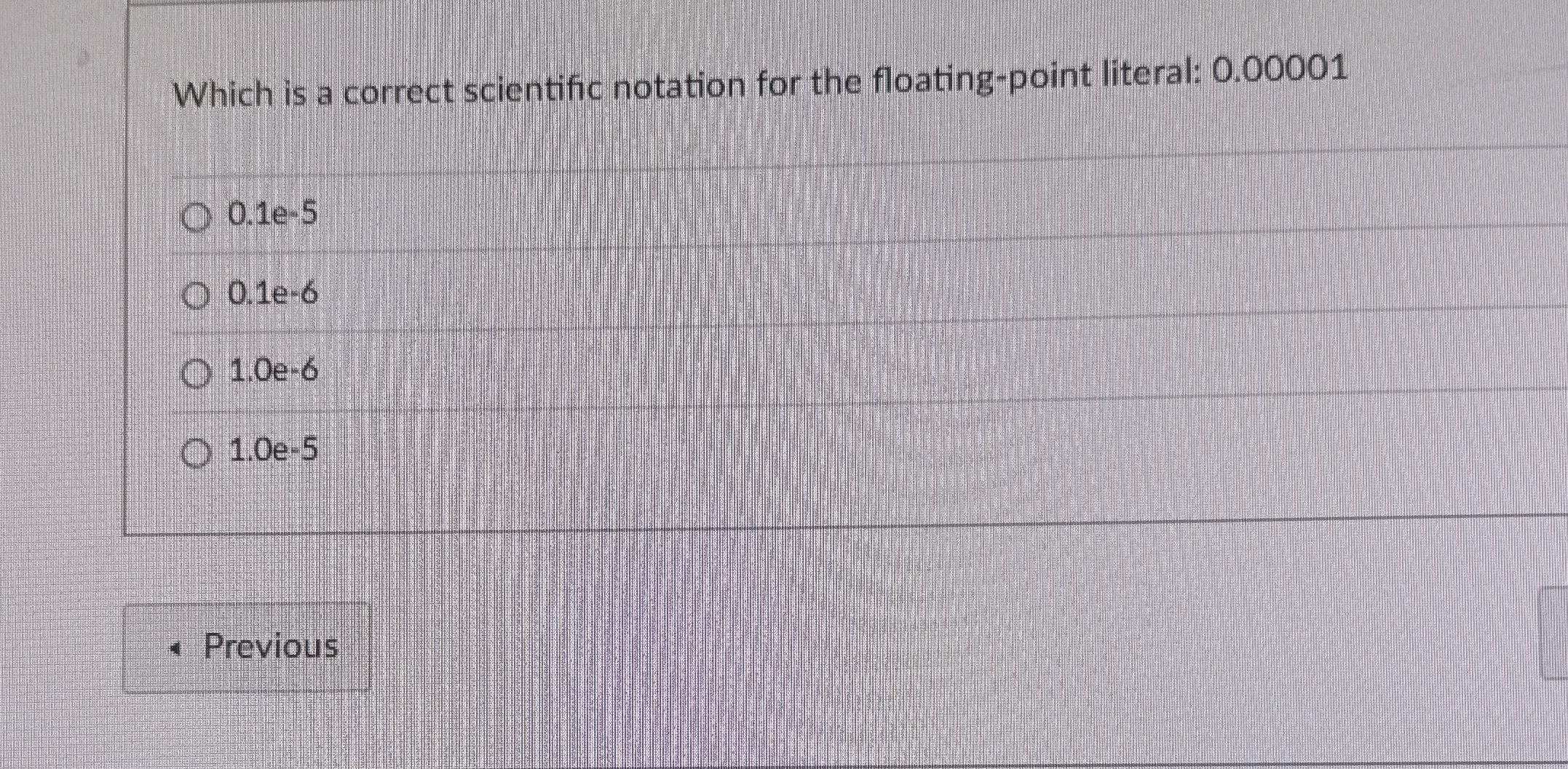 Which is a correct scientific notation for the