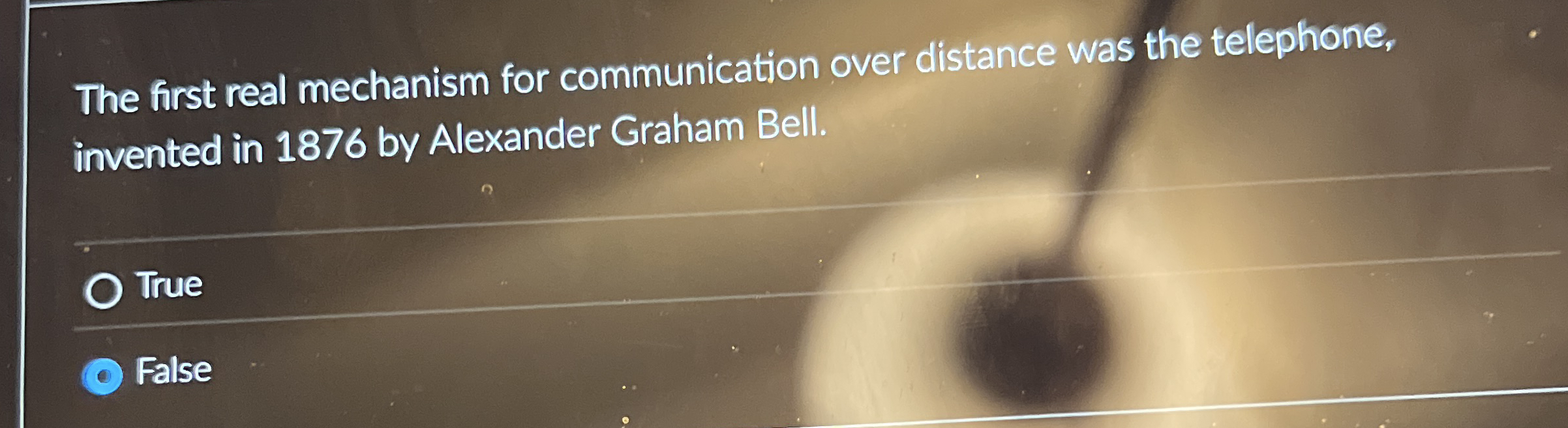 The first real mechanism for communication over