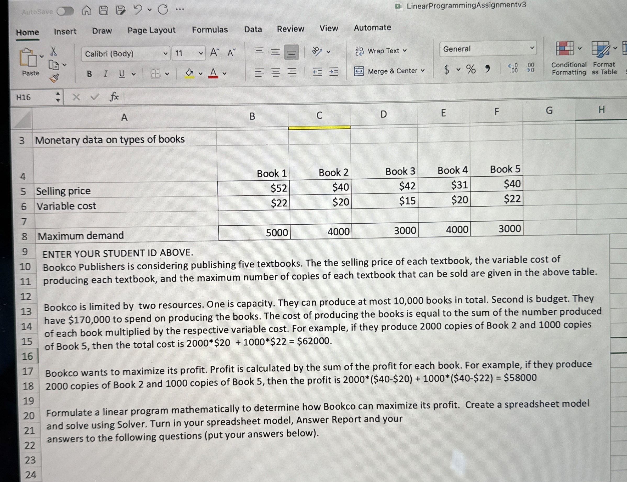 LinearProgrammingAssignmentv 3 Bookco Publishers