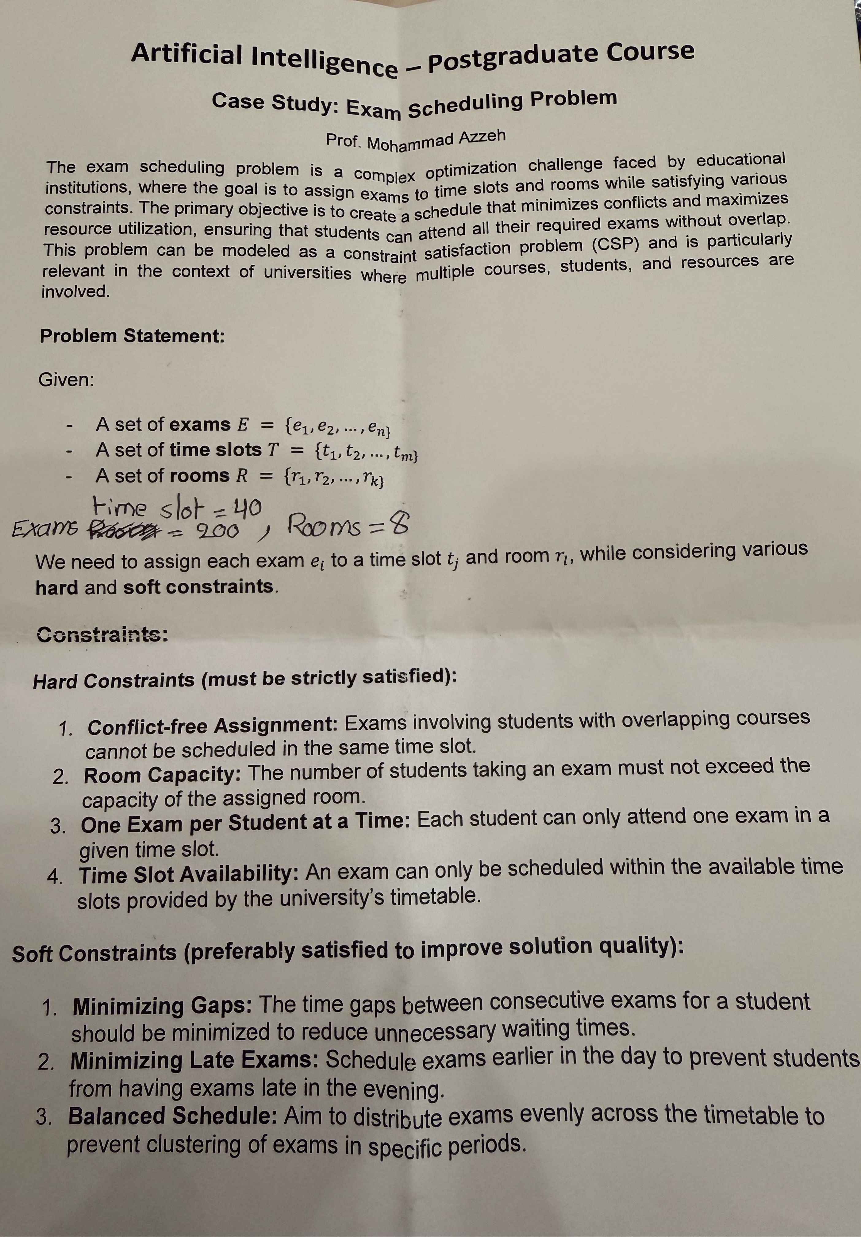 Artificial Intelligence - postgraduate Course