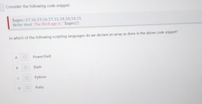 Consider the following code snippet: Sages 1 7 ,