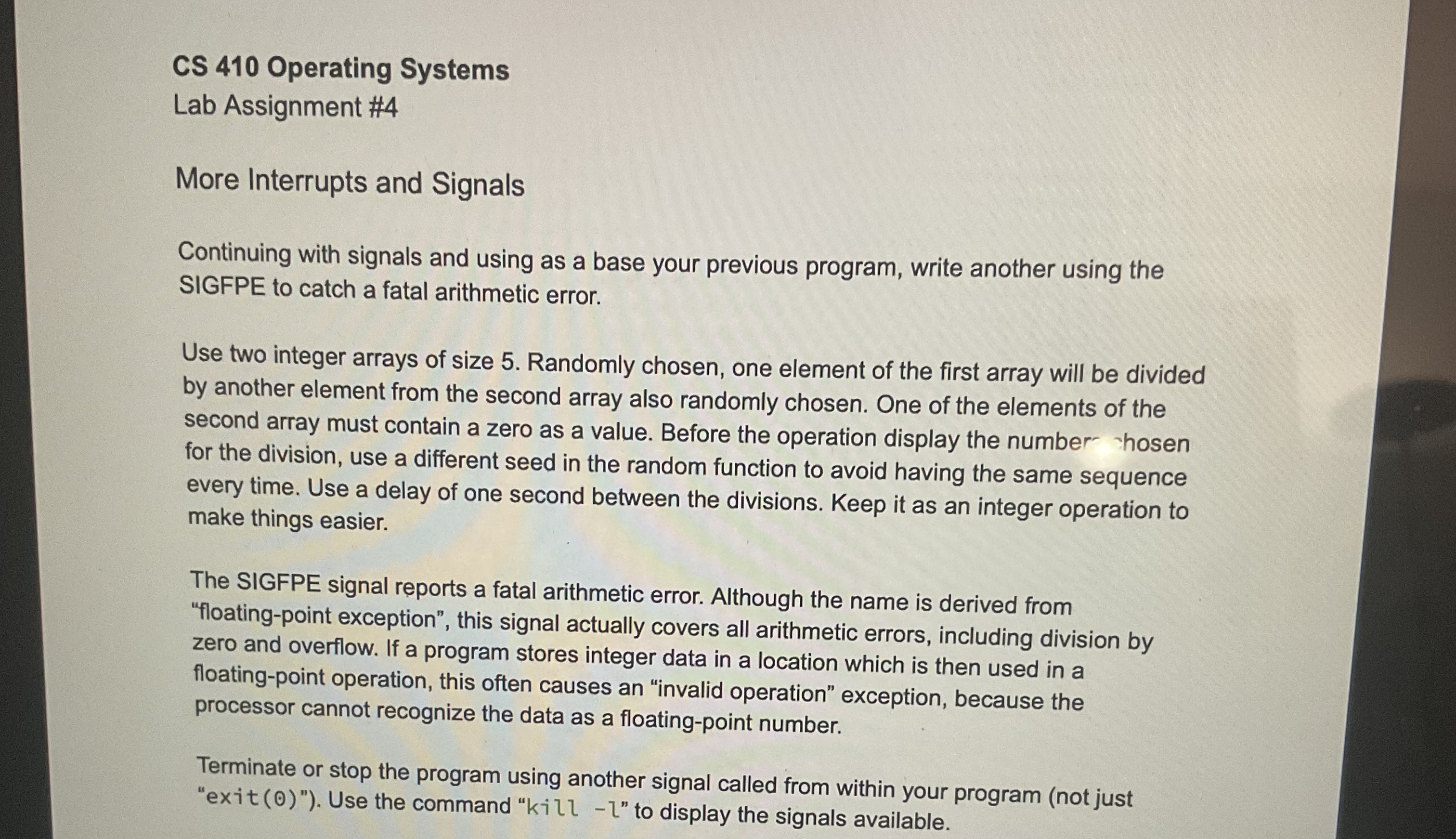 kindly write a c program and give the steps