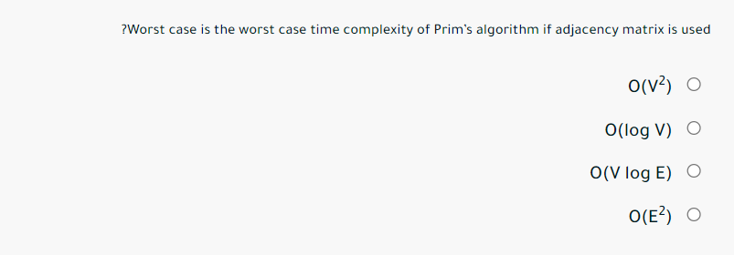 ? Worst case is the worst case time complexity of
