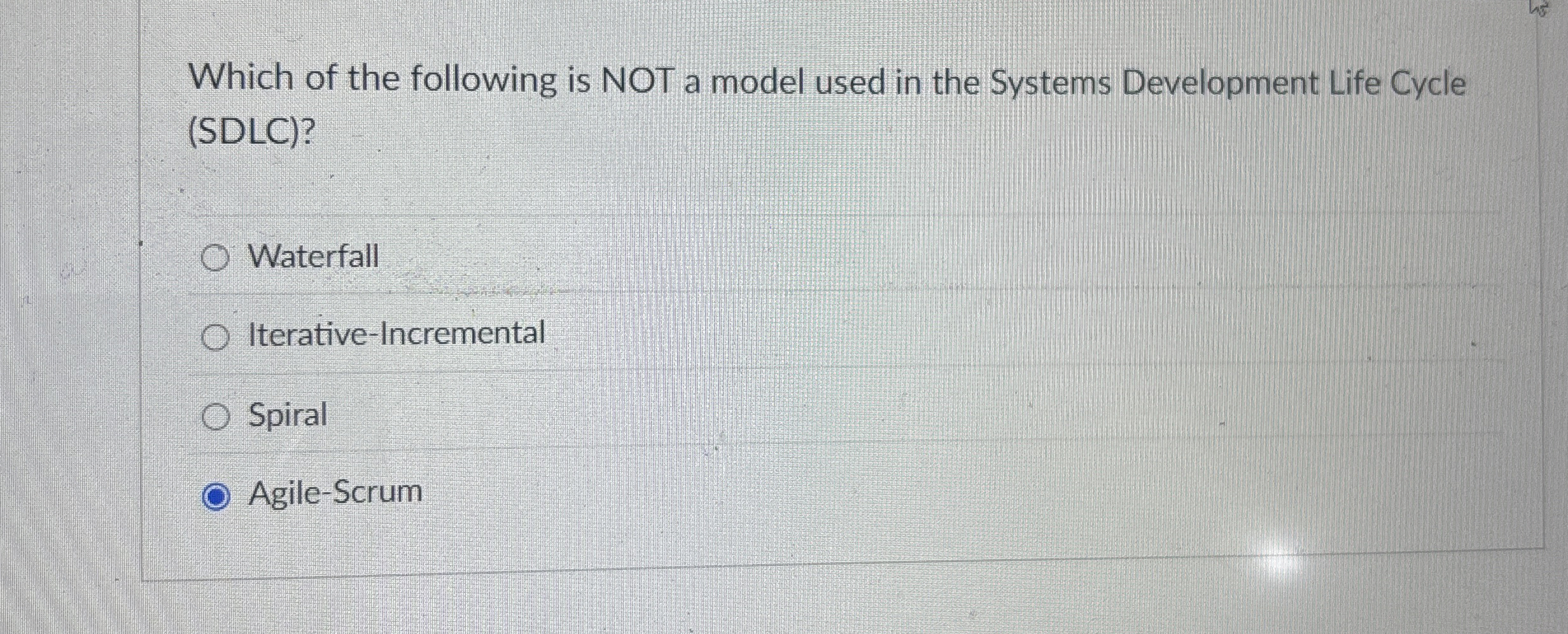 Which of the following is NOT a model used in the