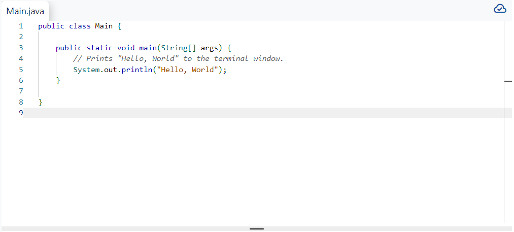 In java add code to the main method that will