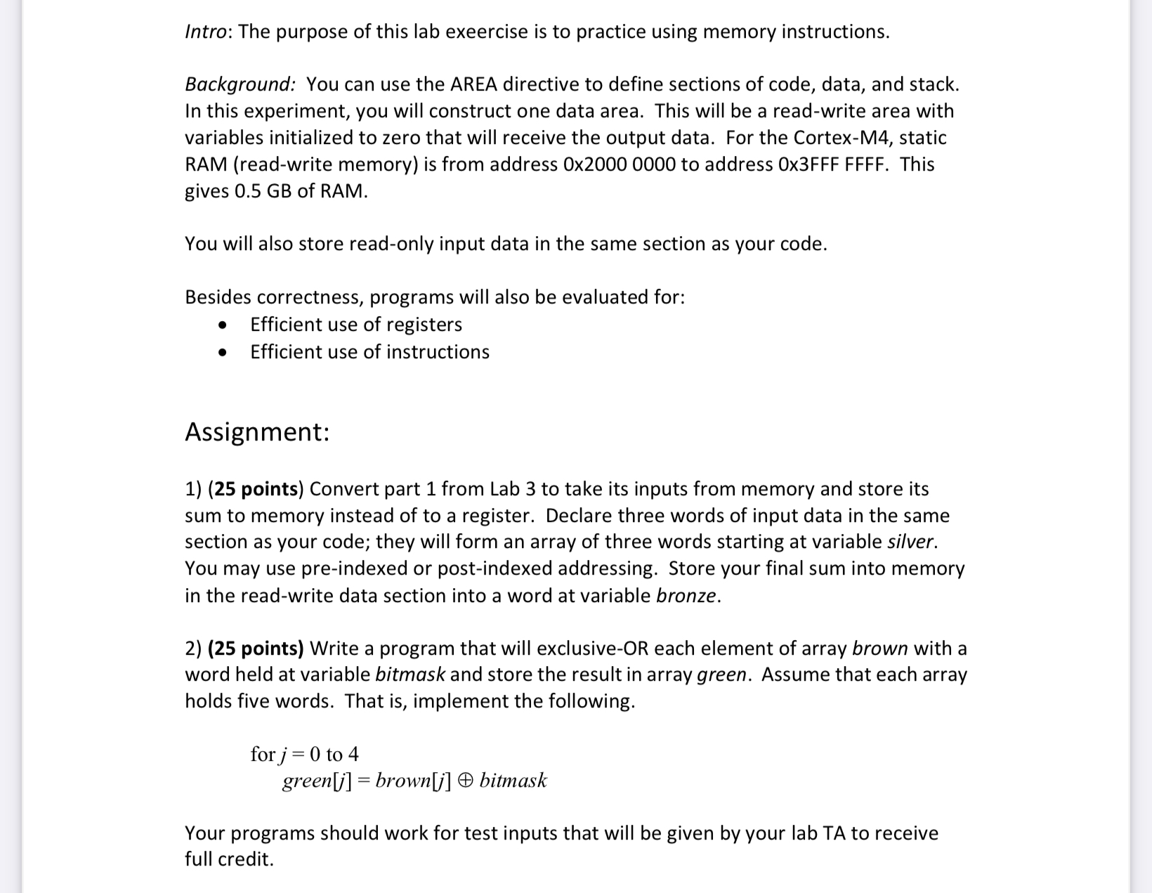 Can you help code these two problems in Arm