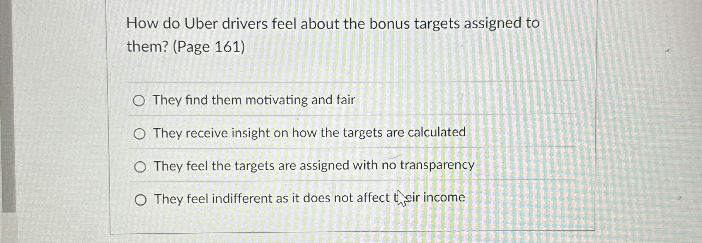 How do Uber drivers feel about the bonus targets