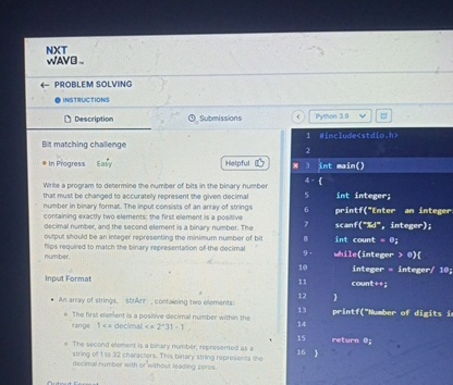 NXT WAVG. PROBLEM SOLVING Instructions